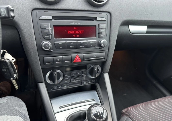 Audi A3 cena 20900 przebieg: 215000, rok produkcji 2008 z Bardo małe 67